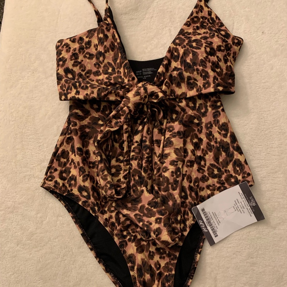 Aerie Wild Print One-Piece Swimsuit